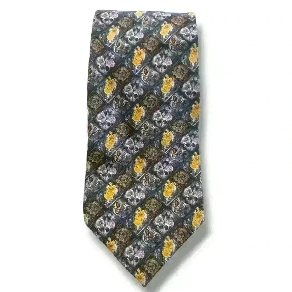 Men's Christian Dior 100% Silk Necktie| Paisley flower Pattern #064